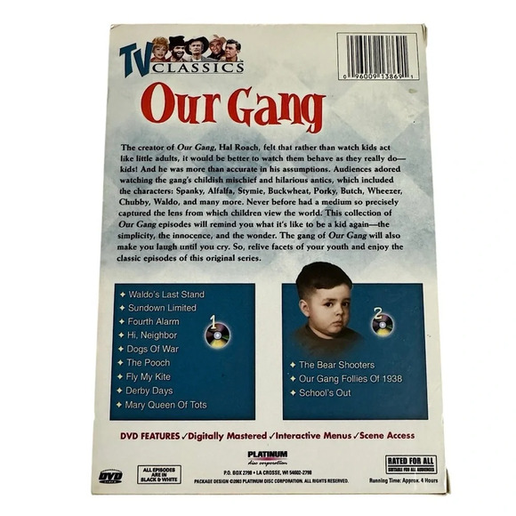 Our Gang TV Classics 2-DVD 2003 DOUBLE Box Set - Picture 2 of 6